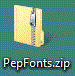 PepFonts Zip File