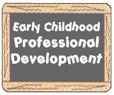 Image of chalkboard that says Early Childhood Professional Development